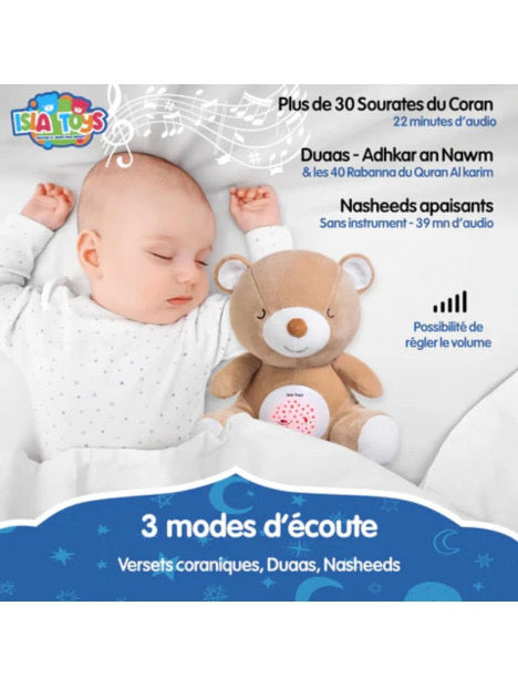 Doudou Ourson Veilleuse Coranique Isla Toys