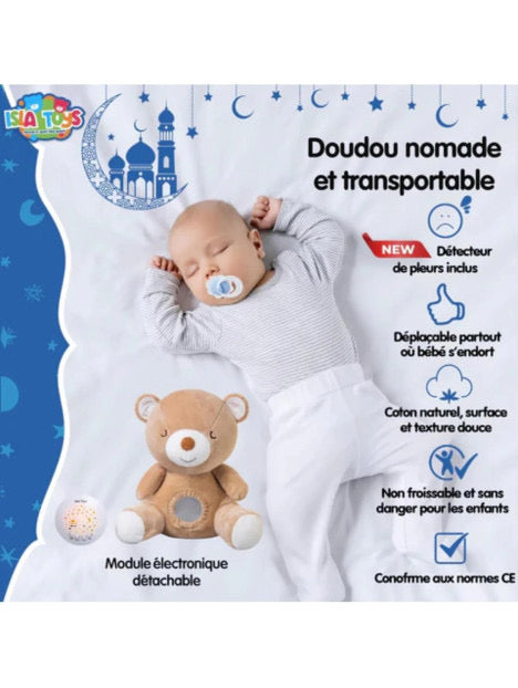 Doudou Ourson Veilleuse Coranique Isla Toys